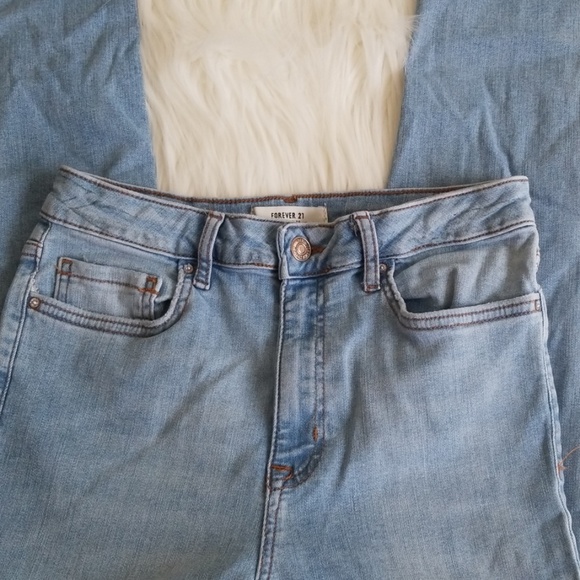 Forever 21 Denim - Forever 21 high waisted light denim skinny jeans